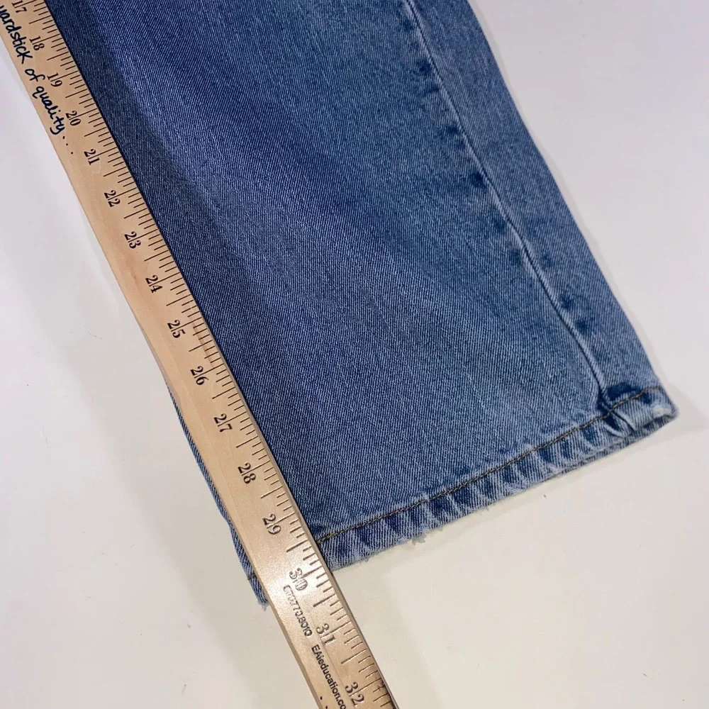Levis 550 Relaxed Fit Tapered Leg Medium Wash Blue Denim Jeans Mens 38x30